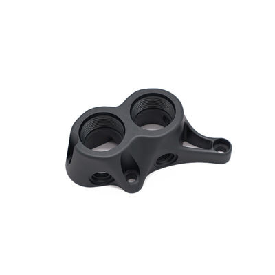 Partes de mecanizado CNC de metal OEM Revestimiento en polvo de cepillado de aluminio